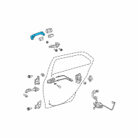 OEM 2012 Toyota Yaris Handle, Outside Diagram - 69211-52090-C0