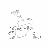 OEM 2008 Toyota Yaris Door Check Diagram - 68630-52080