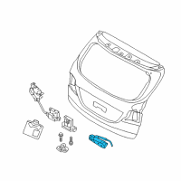 OEM 2013 Hyundai Santa Fe Outside Handle & Lock Assembly-Trunk Lid Diagram - 81260-2W000