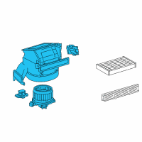 OEM Toyota Yaris Blower Assembly Diagram - 87130-52140