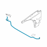 OEM BMW X1 Hose Line, Headlight Cleaning System Diagram - 61-67-2-990-159