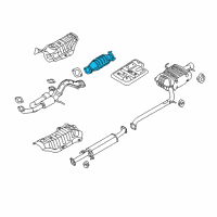 OEM Kia Rondo Catalytic Converter Assembly Diagram - 289503E180