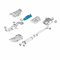 OEM 2008 Kia Optima Catalytic Converter Assembly Diagram - 289503E180