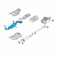 OEM Kia Rondo Front Muffler Assembly Diagram - 286101D300