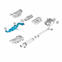 OEM 2008 Kia Rondo Front Muffler Assembly Diagram - 286101D300