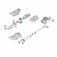 OEM Kia Sportage Gasket-Exhaust Pipe Diagram - 287512B000
