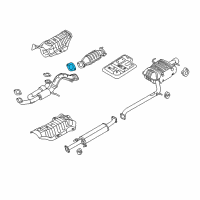 OEM 2009 Kia Sportage Gasket-Exhaust Pipe Diagram - 287512B000