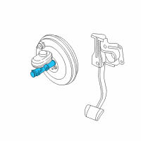 OEM 2001 Jeep Grand Cherokee Brake Mastr Cylinder Diagram - 5011260AB