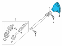 OEM Chevrolet Suburban Lower Boot Diagram - 23317134