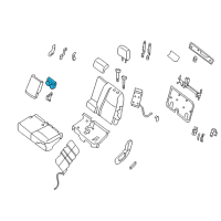 OEM Infiniti JX35 Cup Holder Assembly Diagram - 88337-3JA0A