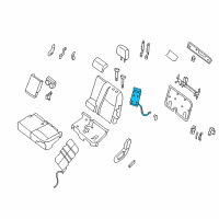 OEM 2015 Nissan Pathfinder Heater Unit Assy-Rear Seat Back Diagram - 88635-3JA1A