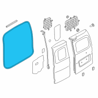 OEM 2016 Chevrolet City Express Weatherstrip On Body Diagram - 19316986