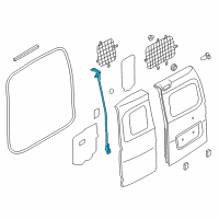 OEM 2016 Chevrolet City Express Door Weatherstrip Diagram - 19316987