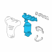 OEM 2014 Chevrolet Spark Exhaust Manifold Diagram - 25188343