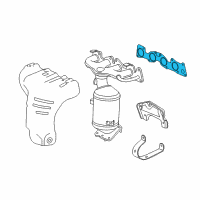 OEM 2015 Chevrolet Spark Manifold Gasket Diagram - 25186670