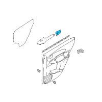 OEM 2005 Hyundai Tucson Cover Assembly-Rear Door Arm Rest, RH Diagram - 83360-2E000-DD