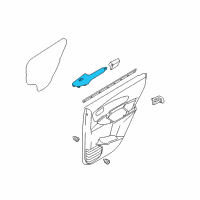 OEM 2008 Hyundai Tucson Rear Power Window Sub Switch Assembly, Left Diagram - 93580-2E050-G8