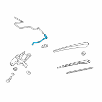 OEM 2014 Cadillac CTS Washer Hose Diagram - 25888259