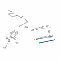 OEM 2016 Cadillac SRX Rear Blade Diagram - 20825882