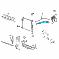 OEM 2018 Cadillac ATS Upper Hose Diagram - 23346494