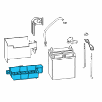 OEM 2020 Honda HR-V Box, Battery (B24L) (Neosoft Blue) Diagram - 31521-T5A-000