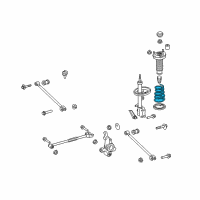 OEM 2011 Toyota Venza Coil Spring Diagram - 48231-0T030