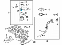 OEM 2021 Hyundai Santa Fe FUEL PUMP & TUBE ASSY Diagram - 31119-L1400