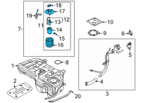 OEM 2022 Kia Sorento Pump Assy-Fuel Diagram - 31120R5500