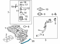 OEM Kia Sorento Band Assembly-Fuel Tank Diagram - 31210P2000