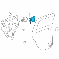 OEM 2010 Chevrolet HHR Handle, Inside Diagram - 19299614