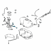 OEM 2022 Lexus ES250 Gage Assy, Fuel Sender Diagram - 83320-33160