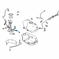 OEM 2022 Lexus ES300h Gage Assy, Fuel Sender Diagram - 83320-33160