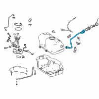 OEM 2018 Toyota Camry Filler Pipe Diagram - 77201-06300