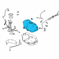 OEM 2021 Lexus ES300h Fuel Tank Sub-Assembly Diagram - 77001-06250