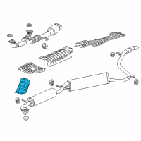 OEM 2020 Honda Odyssey Plate A, Floor Heat Baffle Diagram - 74602-THR-A00