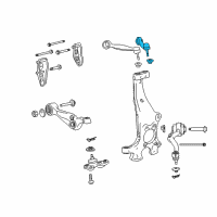 OEM 2010 Lexus LS600h Front Suspension Upper Control Arm Assembly Right Diagram - 48610-59145