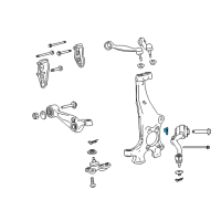 OEM 2014 Lexus LS460 Plate, Front Suspension Toe Adjust, NO.2 Diagram - 48452-50050