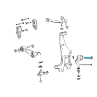 OEM 2009 Lexus LS460 Cam Sub-Assy, Front Suspension Toe Adjust Diagram - 48409-50030