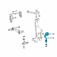 OEM 2015 Lexus LS600h Front Suspension Arm Set Lower No.2 Left Diagram - 48670-59025