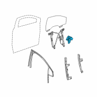 OEM Cadillac XT5 Window Motor Diagram - 84198842