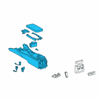 OEM Lexus IS350 Box Assembly, Console Diagram - 58810-53290-20