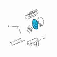 OEM 2003 Chevrolet Silverado 2500 HD Front Cover Diagram - 12566113