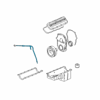 OEM 2002 Chevrolet Avalanche 2500 Tube Asm-Oil Level Indicator Diagram - 12570590