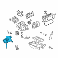 OEM Acura Pump Assembly, Oil Diagram - 15100-P5A-004