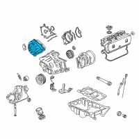 OEM 2001 Acura RL Cover, Passenger Side Timing Belt (Upper) Diagram - 11830-P5A-000