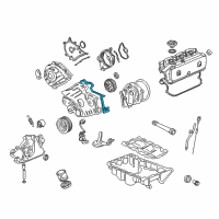 OEM 2004 Acura RL Gasket, Timing Belt (Lower) Diagram - 11841-P5A-000