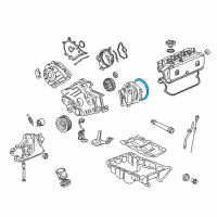 OEM 2004 Acura RL Gasket, Driver Side Timing Belt Cover Diagram - 11843-P5A-000