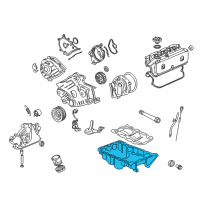 OEM 2003 Acura RL Pan, Oil Diagram - 11200-P5A-000