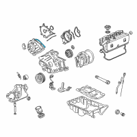 OEM Acura RL Gasket, Passenger Side Timing Belt Cover Diagram - 11844-P5A-000