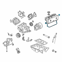 OEM Acura Legend Gasket, Cylinder Head Cover Diagram - 12341-PY3-000